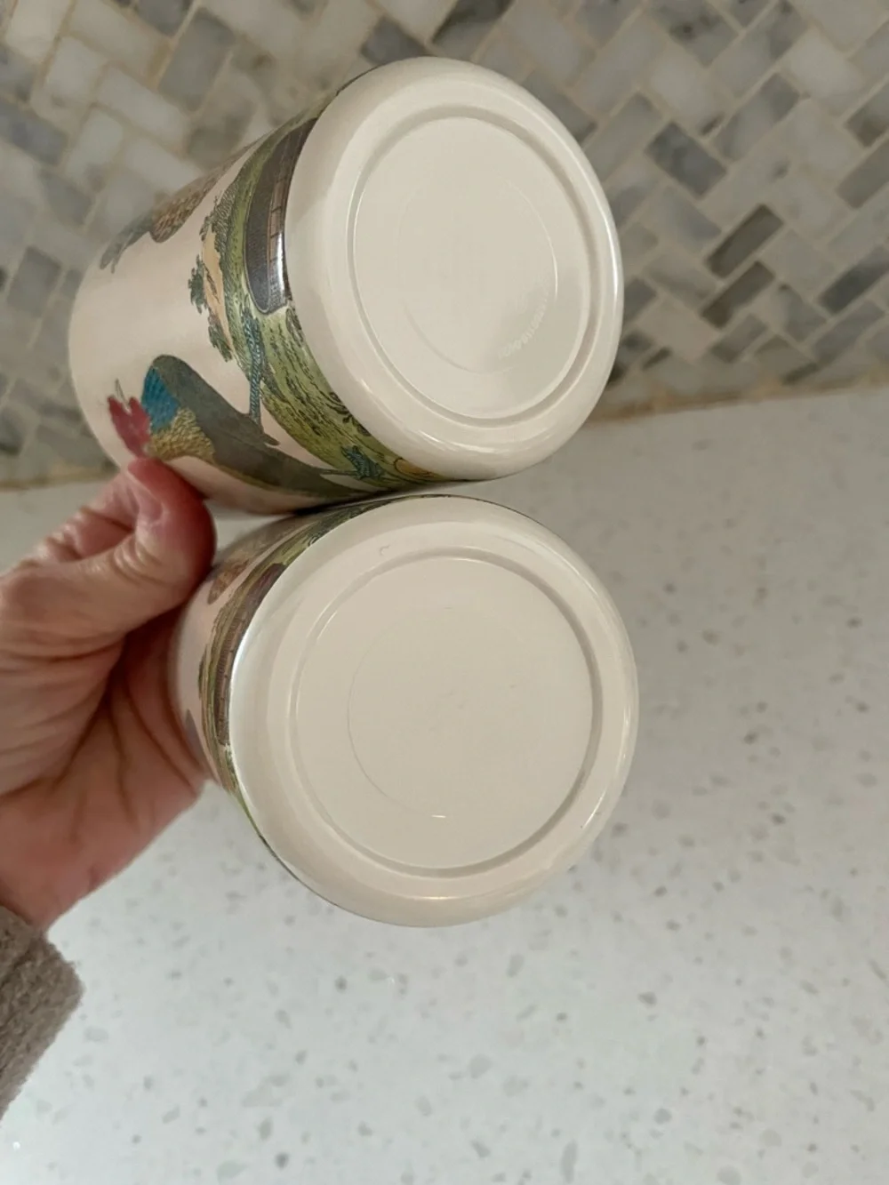 Target Rooster Chicken BP Free Pair Of Cups Country Kitchen Farm